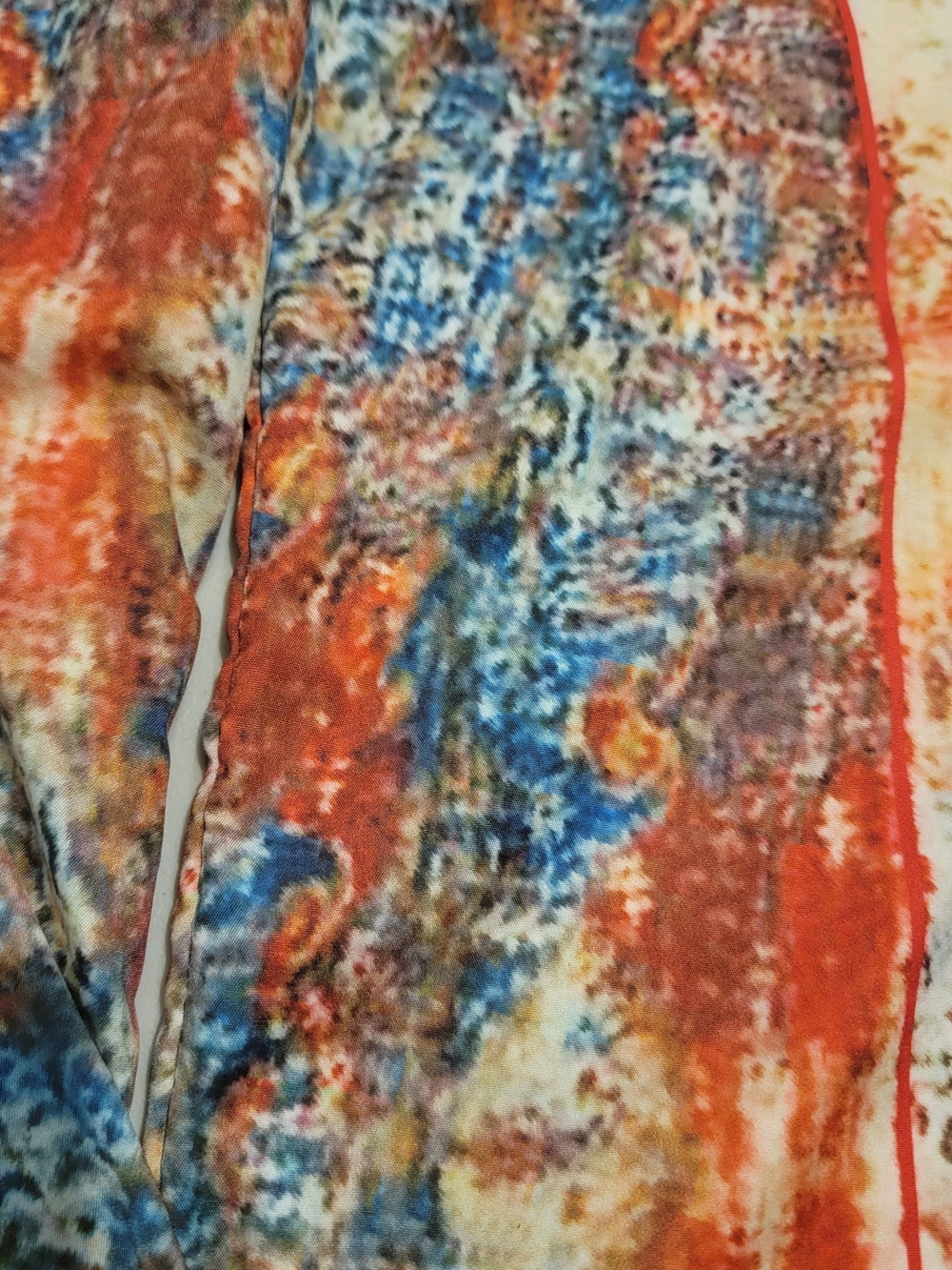 ⭐️ Abstract Print Button-Up Blouse - Picture 3 of 4